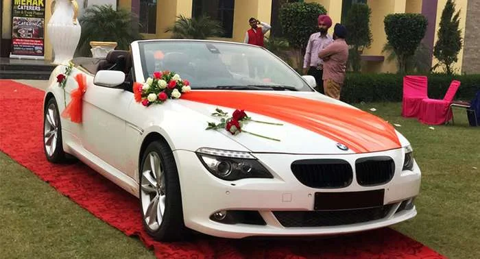 BMW car for marriage car rental